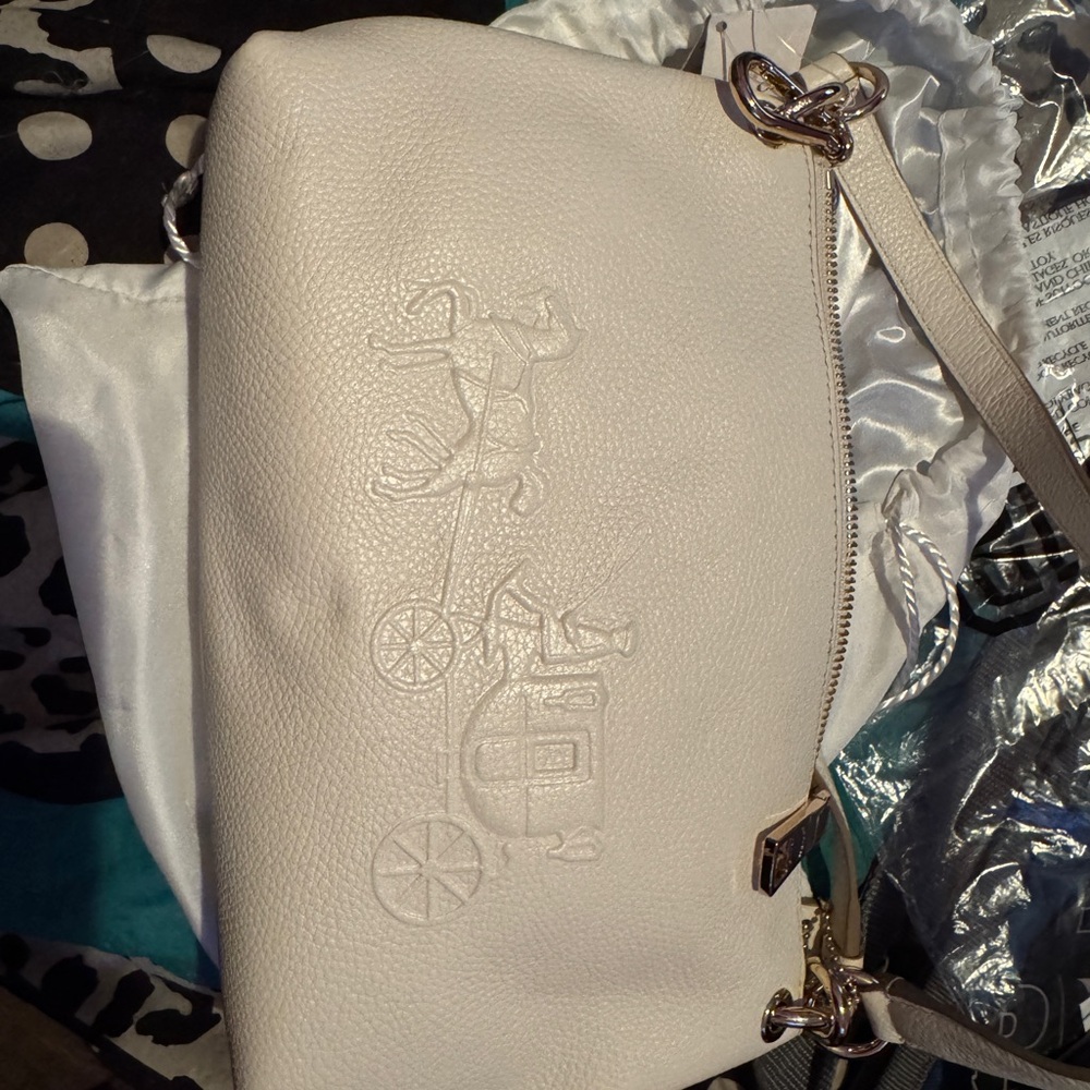 Vintage Coach Beige Crossbody Bag Macys exclusive